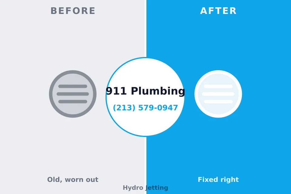 Before and after: plumbing repair Ancient Oaks, PA